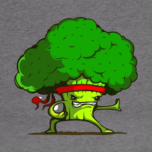Kung Fu Broccoli by extrinsiceye